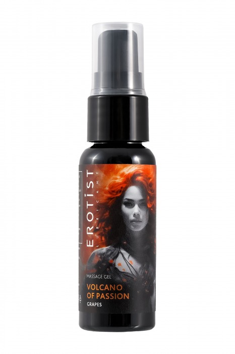 Гель с эффектом вибрации Volcano Of Passion со вкусом винограда - 25 мл. - Erotist Lubricants - купить с доставкой в Шахтах