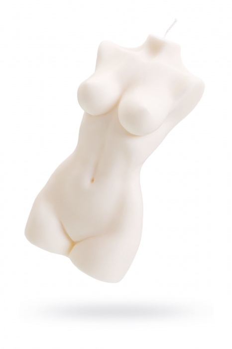 Белая интерьерная свеча в форме женского торса - 850 гр. - Pecado - купить с доставкой в Шахтах