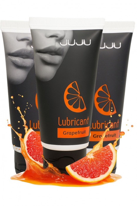 Набор из 3 съедобных лубрикантов JUJU со вкусом грейпфрута - JuJu - купить с доставкой в Шахтах