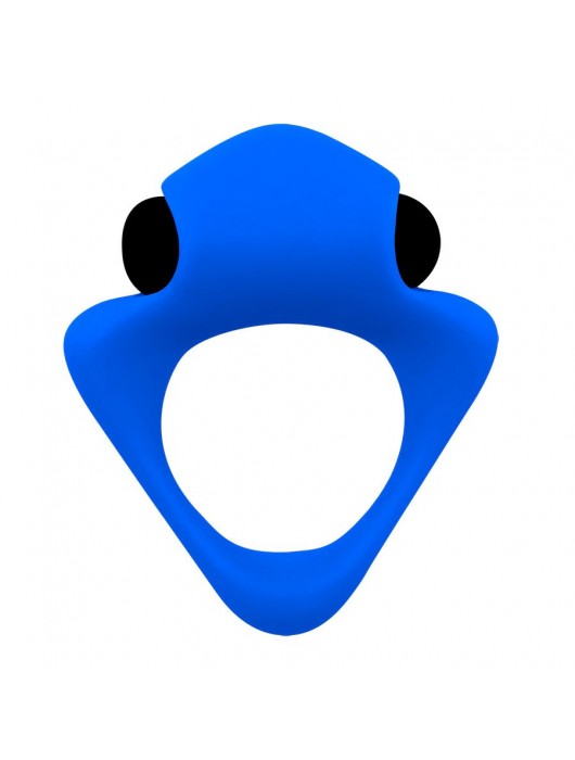 Синее эрекционное кольцо Wooomy Tribeс с вибрацией - Adrien Lastic - в Шахтах купить с доставкой