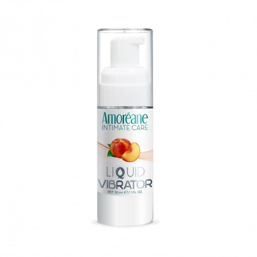 Жидкий вибратор со вкусом персика Amoreane Peach - 30 мл. - Amoreane - купить с доставкой в Шахтах
