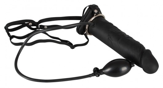 Полый страпон с эффектом увеличения Inflatable Strap-On - 18,5 см. - Orion - купить с доставкой в Шахтах