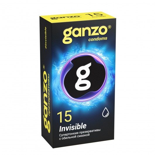 Супертонкие презервативы Ganzo Invisible - 15 шт. - Ganzo - купить с доставкой в Шахтах