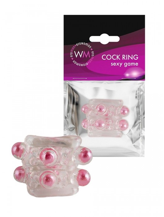 Прозрачная насадка на пенис с цветными шариками - Erowoman-Eroman - в Шахтах купить с доставкой