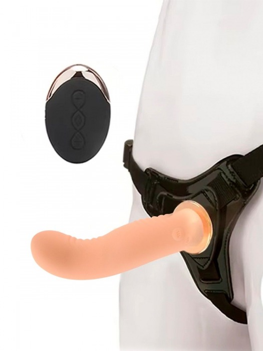 Женский вибрострапон со съемной насадкой и пультом ДУ - Erokay - купить с доставкой в Шахтах