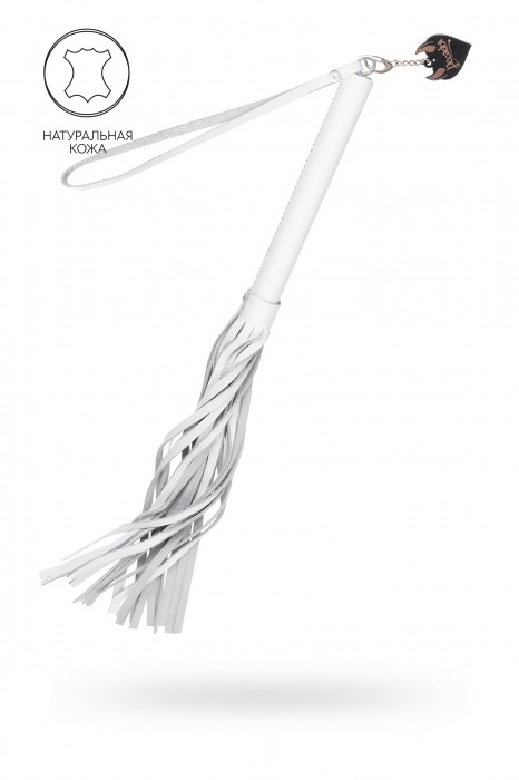 Белая кожаная плеть - 50 см. - Pecado - купить с доставкой в Шахтах