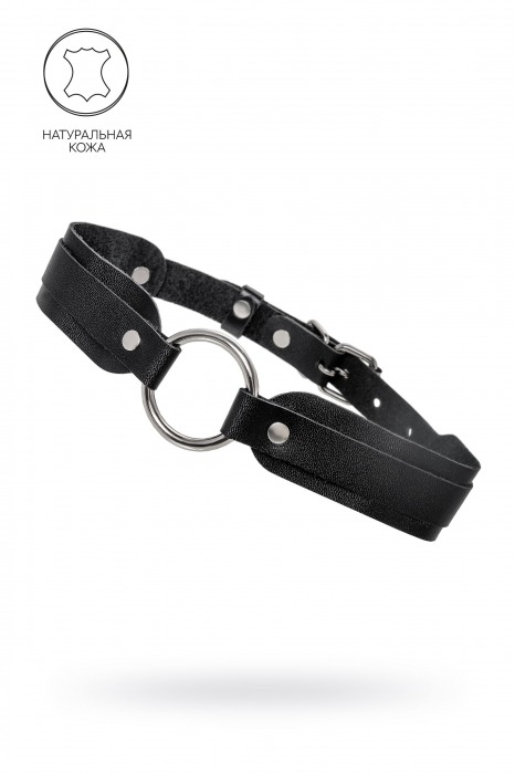 Черный кожаный чокер-ошейник со скруглёнными углами - Pecado - купить с доставкой в Шахтах