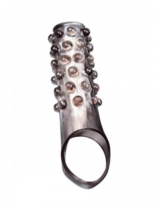 Дымчатая насадка на пенис с выпуклостями - 11 см. - Sex Expert - в Шахтах купить с доставкой