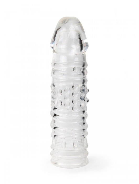 Прозрачная закрытая насадка на пенис - 17 см. - Sex Expert - в Шахтах купить с доставкой