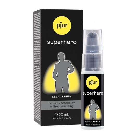 Пролонгатор-сыворотка pjur Superhero Delay Serum - 20 мл. - Pjur - купить с доставкой в Шахтах
