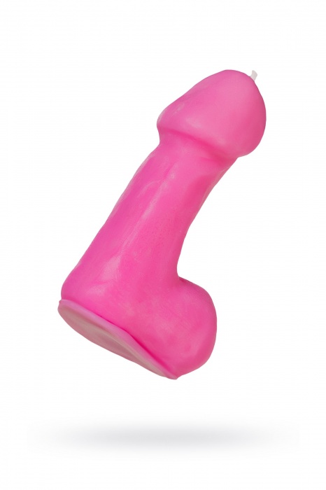 Розовая свеча в форме пениса - 47 гр. - Pecado - купить с доставкой в Шахтах