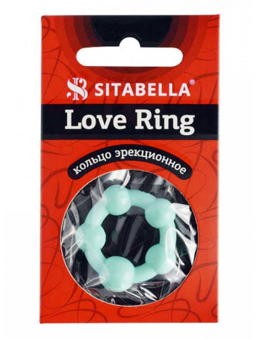 Цветное эрекционное кольцо с 5 бусинами Love Ring - Sitabella - в Шахтах купить с доставкой