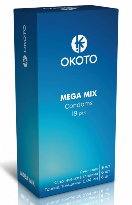 Презервативы OKOTO Mega Mix - 18 шт. - Sitabella - купить с доставкой в Шахтах