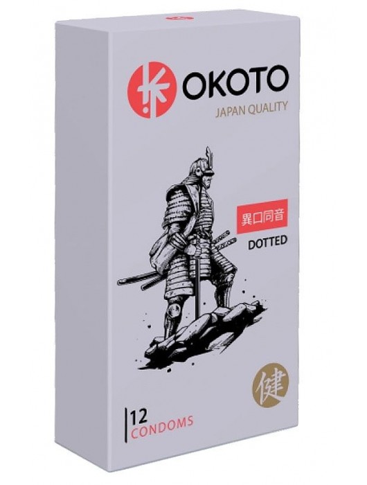Точечные презервативы OKOTO Dotted - 12 шт. - Sitabella - купить с доставкой в Шахтах