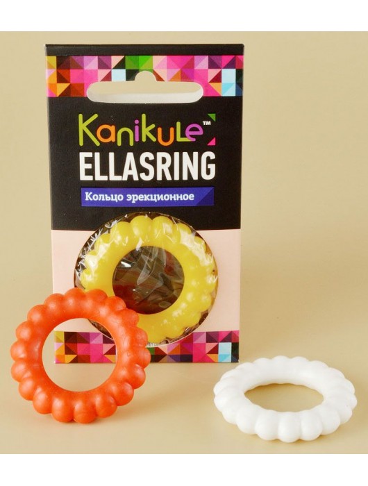 Цветное рельефное эрекционное кольцо Ellasring - Sitabella - в Шахтах купить с доставкой