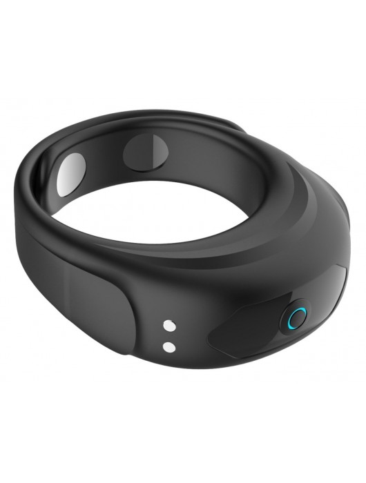 Черное эрекционное виброкольцо на ремешках - Boys of Toys - в Шахтах купить с доставкой