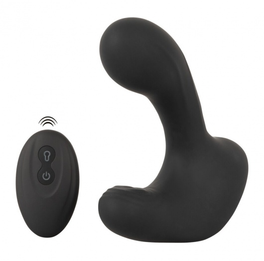 Черная анальная вибропробка с функцией расширения RC Butt Plug with 3 functions - Orion - в Шахтах купить с доставкой