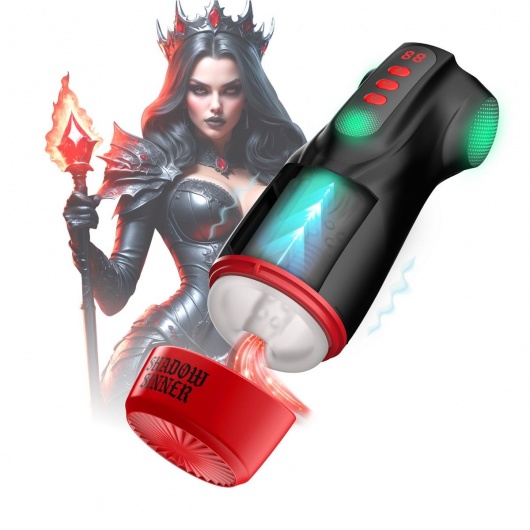 Интерактивный мастурбатор Raven с вакуумом, вибрацией и подсветкой - Shots Media BV - в Шахтах купить с доставкой