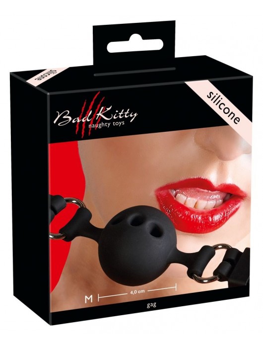 Средний силиконовый кляп-шар на регулируемых ремешках - Orion - купить с доставкой в Шахтах