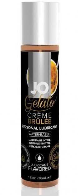 Лубрикант с ароматом крем-брюле JO GELATO CREME BRULEE - 30 мл. - System JO - купить с доставкой в Шахтах