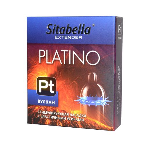 Стимулирующая насадка с усиками Platino  Вулкан - Sitabella - купить с доставкой в Шахтах