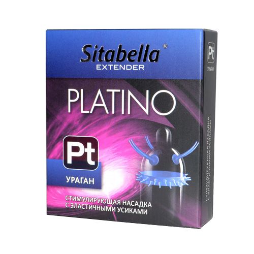 Стимулирующая насадка с усиками и шипиками Platino  Ураган - Sitabella - купить с доставкой в Шахтах