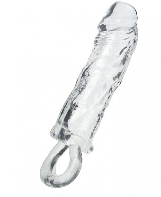 Прозрачная насадка с петлёй для фиксации - 14 см. - ToyFa - в Шахтах купить с доставкой