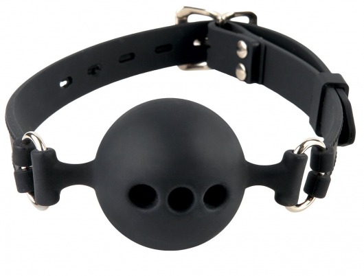 Силиконовый кляп-шар с отверстиями для дыхания Silicone Breathable Ball Gag Small - Pipedream - купить с доставкой в Шахтах