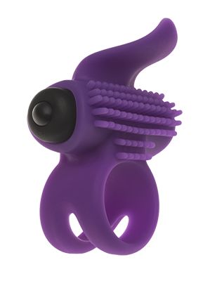 Эрекционное кольцо с подхватом мошонки и стимуляцией клитора Bullet Lastic Ring - Adrien Lastic - в Шахтах купить с доставкой