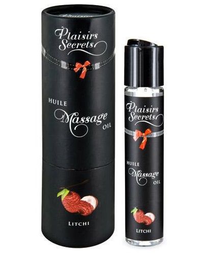 Массажное масло с ароматом личи Huile de Massage Gourmande Litchi - 59 мл. - Plaisir Secret - купить с доставкой в Шахтах