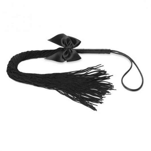 Чёрная плётка Lilly Whip Bijoux - Bijoux Indiscrets - купить с доставкой в Шахтах