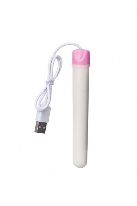 Мастурбатор-вагина в белой колбе с присоской и функцией нагрева - A-toys - в Шахтах купить с доставкой