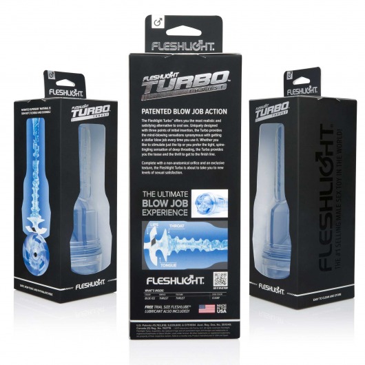 Мастурбатор Fleshlight Turbo - Trust Blue Ice - Fleshlight - в Шахтах купить с доставкой