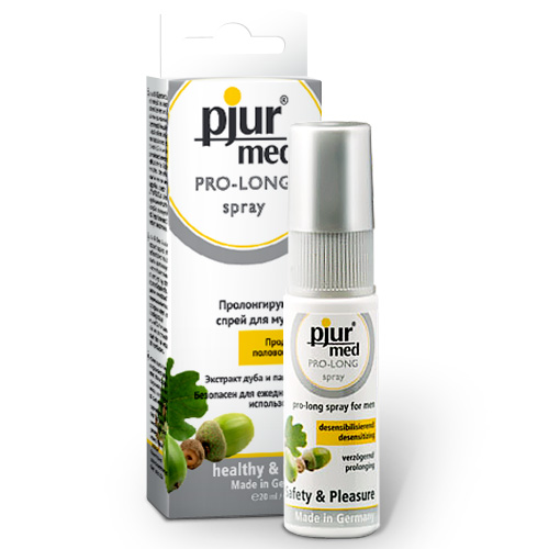 Пролонгирующий спрей с экстрактом дуба и пантенолом pjur MED Pro-long Spray - 20 мл. - Pjur - купить с доставкой в Шахтах