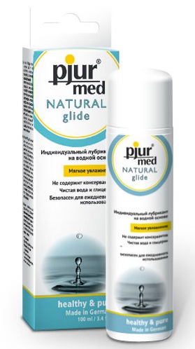 Нейтральный лубрикант на водной основе pjur MED Natural glide - 100 мл. - Pjur - купить с доставкой в Шахтах