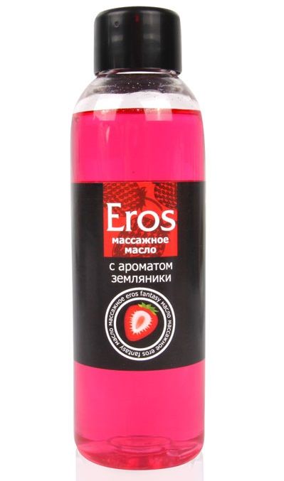 Массажное масло Eros fantasy с ароматом земляники - 75 мл. - Биоритм - купить с доставкой в Шахтах