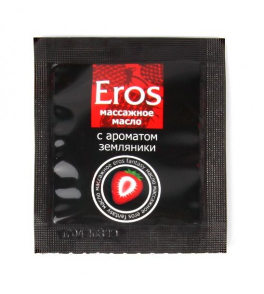 Пробник массажного масла с ароматом земляники Eros fantasy - 4 гр. - Биоритм - купить с доставкой в Шахтах