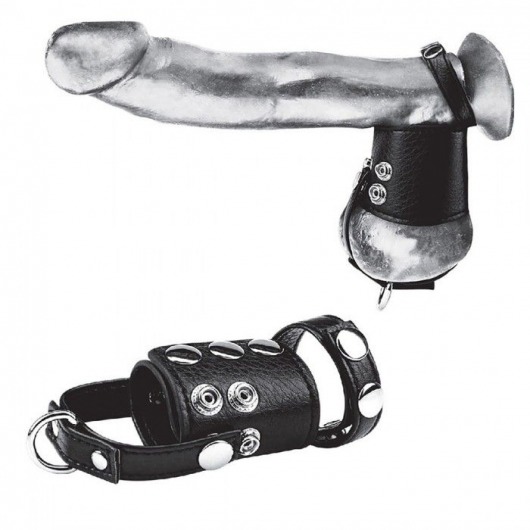 Кольцо на член и мошонку Cock Ring With 2  Ball Stretcher And Optional Weight Ring - BlueLine - в Шахтах купить с доставкой
