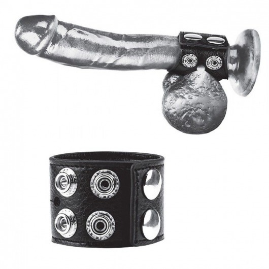 Ремень на член и мошонку 1.5  Cock Ring With Ball Strap - BlueLine - купить с доставкой в Шахтах