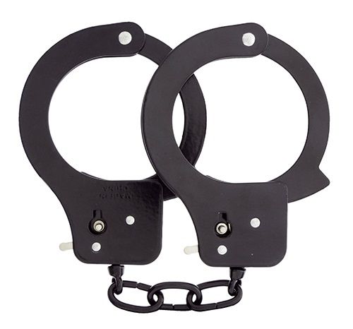 Чёрные наручники из листового металла BONDX METAL CUFFS BLACK - Dream Toys - купить с доставкой в Шахтах