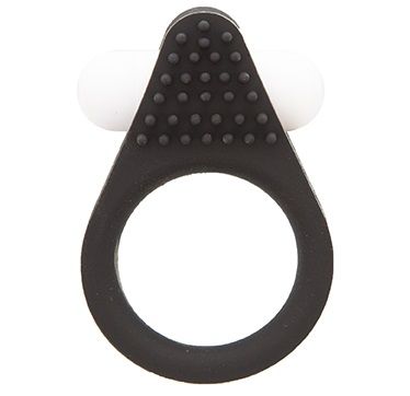 Чёрное эрекционное кольцо LIT-UP SILICONE STIMU RING 1 BLACK - Dream Toys - в Шахтах купить с доставкой