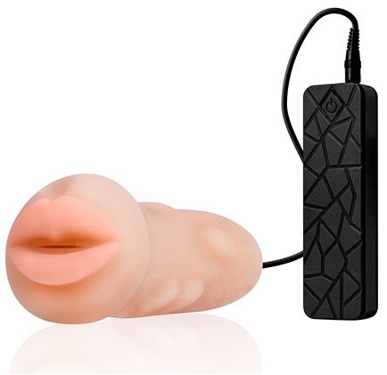 Мастурбатор-ротик с вибрацией REALSTUFF VIBRATING MASTURBATOR MOUTH - Dream Toys - в Шахтах купить с доставкой