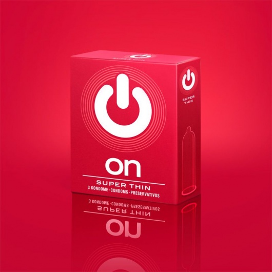 Супертонкие презервативы ON) Super Thin - 3 шт. - ON) - купить с доставкой в Шахтах