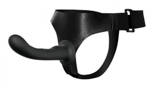 Страпон с изогнутой головкой Ultra Harness Curvy Dildo - 15,8 см. - Baile - купить с доставкой в Шахтах