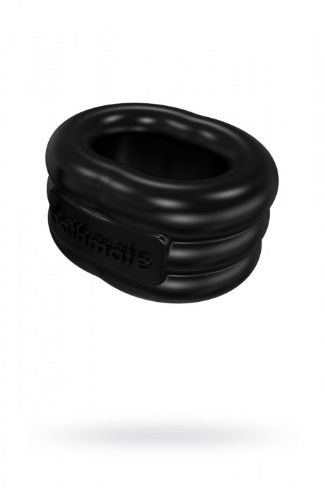 Чёрное эрекционное виброкольцо Stretch - Bathmate - в Шахтах купить с доставкой