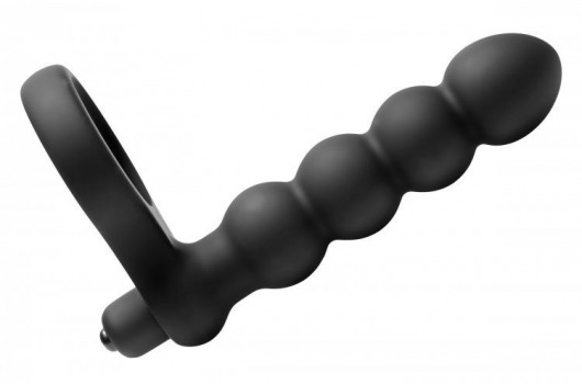 Насадка для двойного проникновения Double Fun Cock Ring with Double Penetration Vibe - XR Brands - в Шахтах купить с доставкой