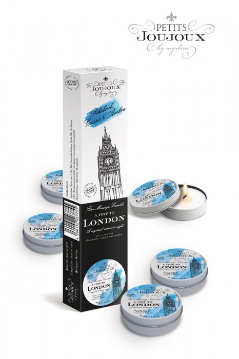 Набор из 5 свечей Petits Joujoux London с ароматом ревеня, амбры и чёрной смородины - MyStim - купить с доставкой в Шахтах