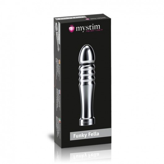 Ребристый фаллоимитатор для электростимуляции Funky Fella Rill Dildo - 13 см. - MyStim - купить с доставкой в Шахтах
