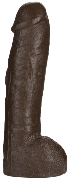Большая насадка для трусиков Vac-U-Lock Realistic Hung - 31,7 см. - Doc Johnson - купить с доставкой в Шахтах