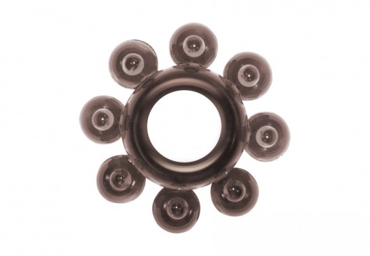 Чёрное эрекционное кольцо Rings Bubbles - Lola Games - в Шахтах купить с доставкой